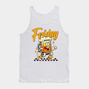 Friday Retro Vintage Beer Lover Tank Top